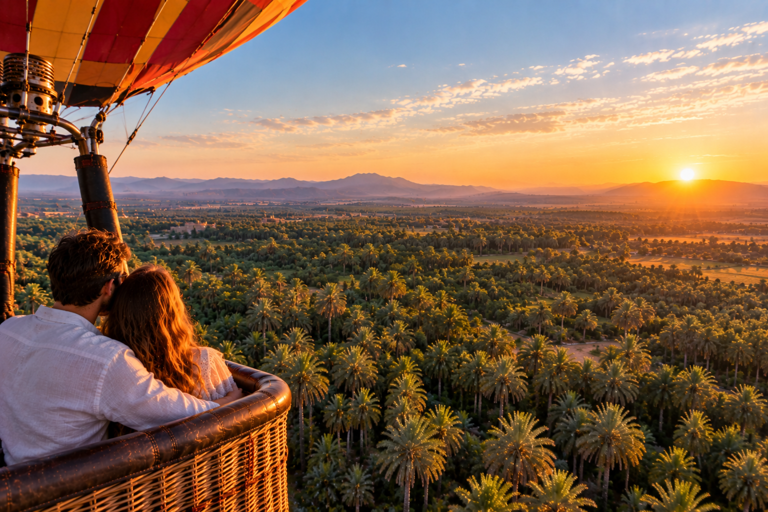 Hot-air balloon flight